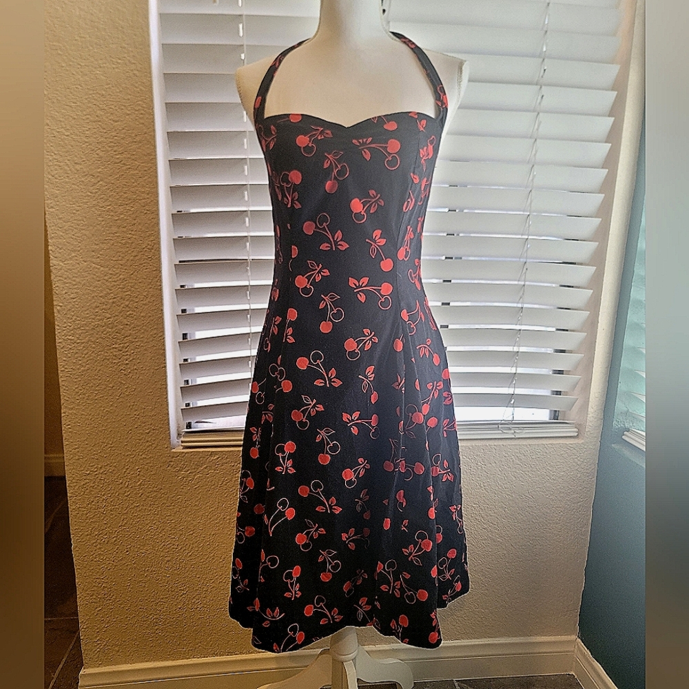 Fit and Flare Cherry Pin Up Dress